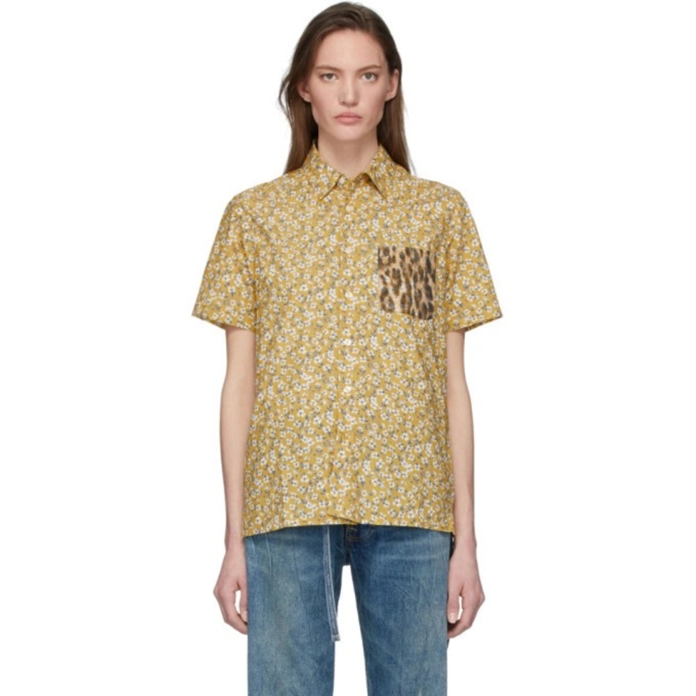 R13 cotton button down